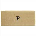 Nedia Home Nedia Home O2133P Heavy Duty Coir Mat - 24 In. x 57 In. No Border- Monogrammed P O2133P